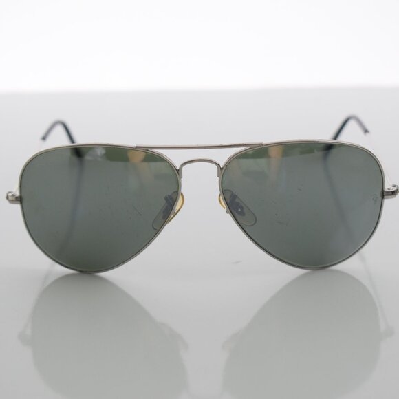 Ray-Ban Aviator Sunglasses with Silver Frame and Mirrored Lens main image 6